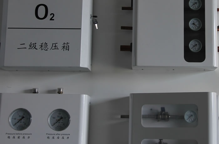 医院供氧二级减压箱,气体阀门箱