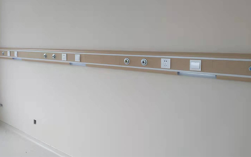 病房床头设备带安装效果